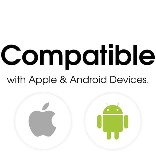 Compatible with Apple and Android devices