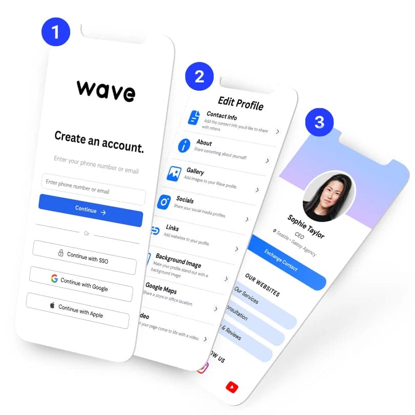 Create a digital business card in 3 steps