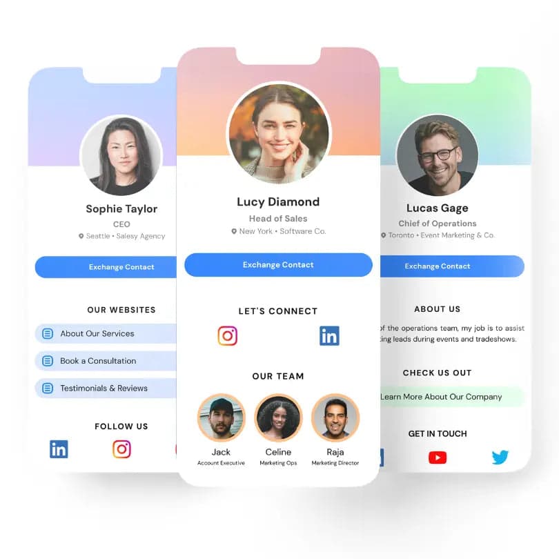 Free digital business card